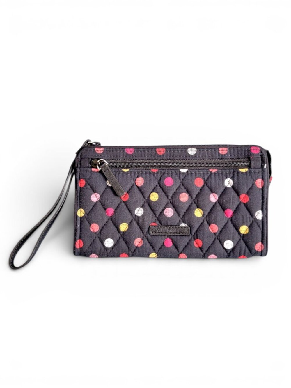 Vera Bradley Havana Dots Front Zip Wristlet